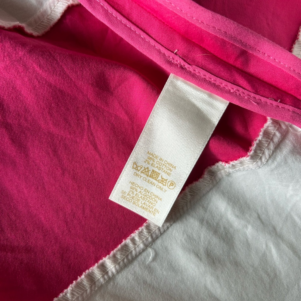 ▶️ Kate Spade Fit Flare Dress Womens 2 Pink White Striped Sleeveless Preppy - Picture 9 of 14